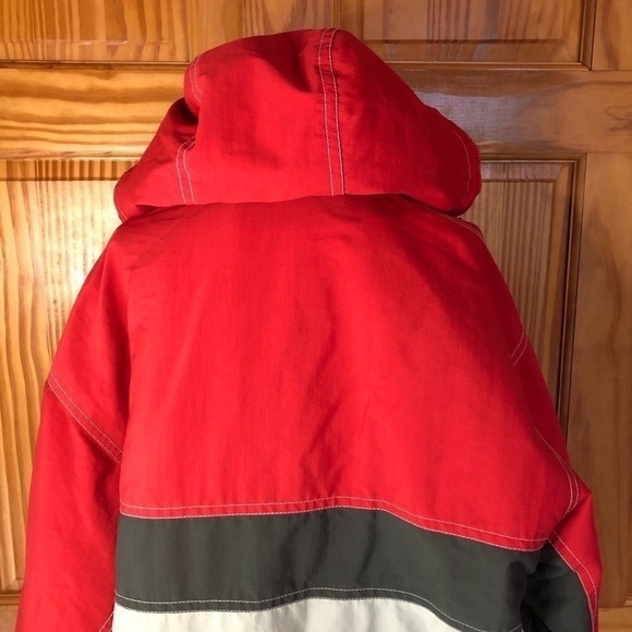 Vintage Elho Carving Winter Ski Snowboard Jacket Colorblock Red Tan Size XL - Picture 5 of 15